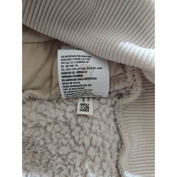 American Eagle Women's Long Sleeve 1/4 Zip Sherpa Casual Pullover Size XS - Picture 9 of 9